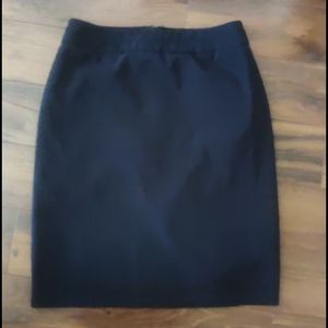 Black pencil skirt
